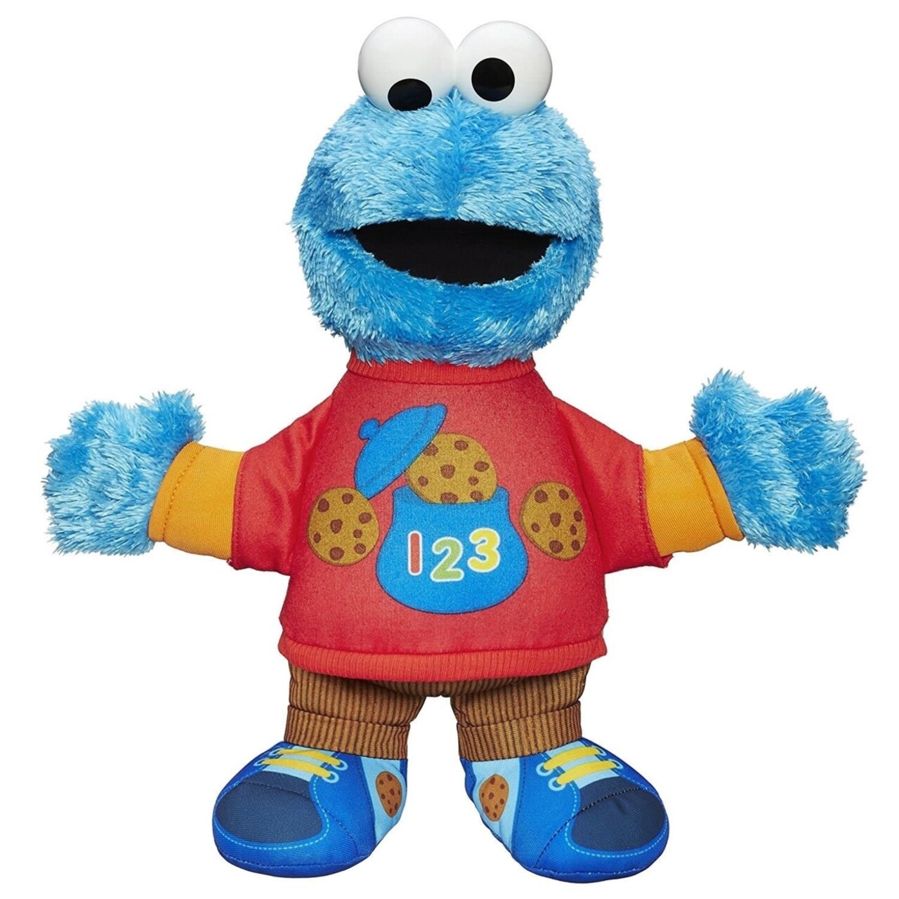 Hasbro Playskool Sesame Street Talking 123 Cookie Monster Plush Counts Sings